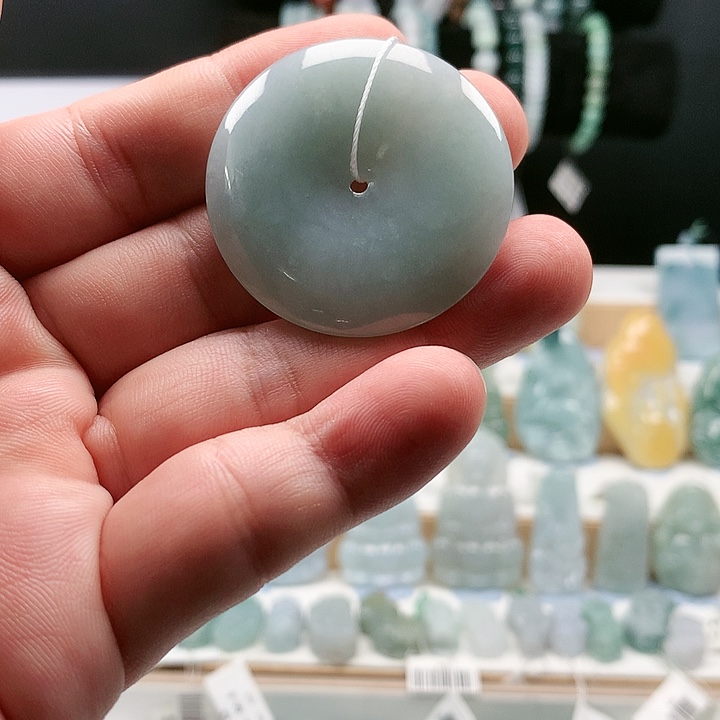吊坠(不含链)未镶嵌翡翠42平安扣