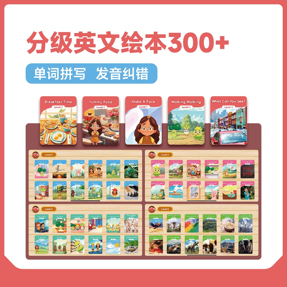 【赠】原版互动绘本360册（可点读/能纠音/可配音）（APP内学）