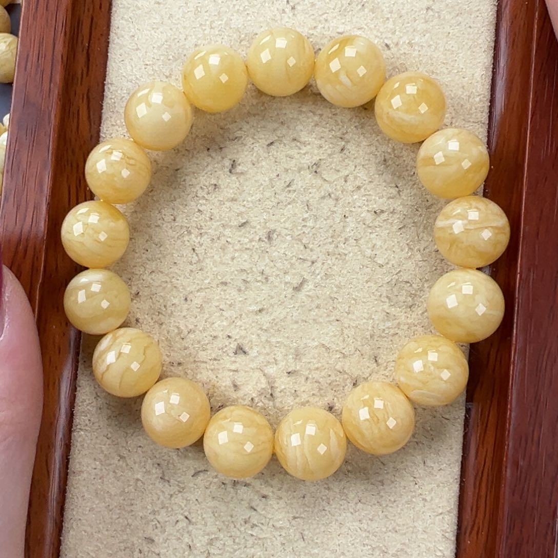 琥珀手链未镶嵌17.41白腊