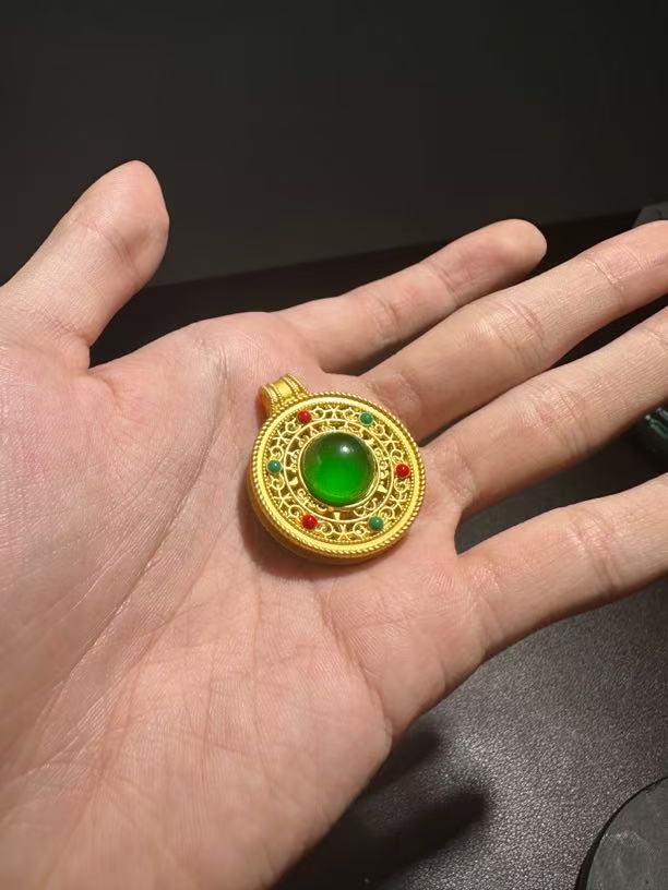 非金属珐琅吊坠 高端八宝罗盘吊坠