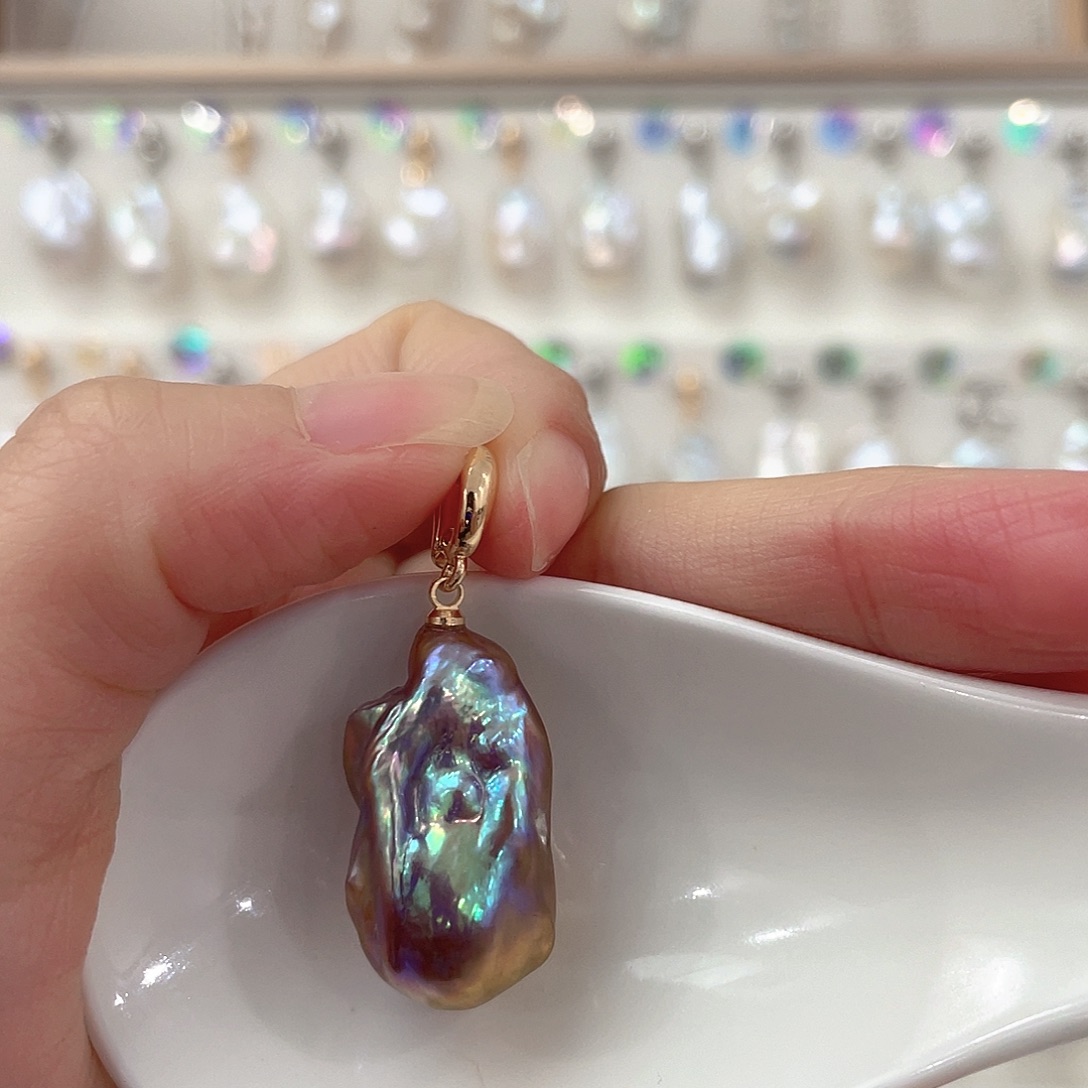 淡水珍珠耳坠未镶嵌