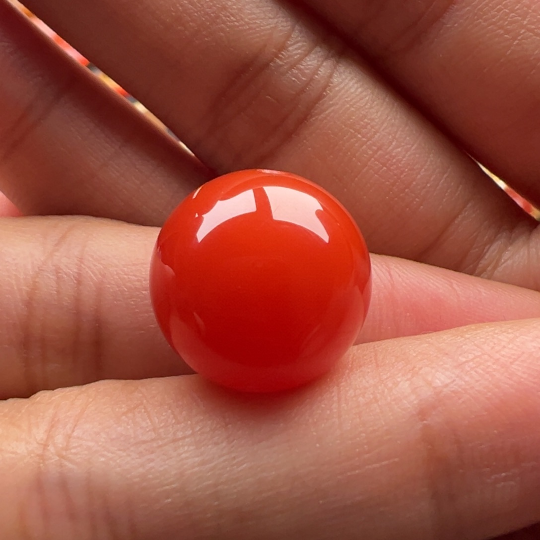 南红玛瑙圆珠15.5未镶嵌