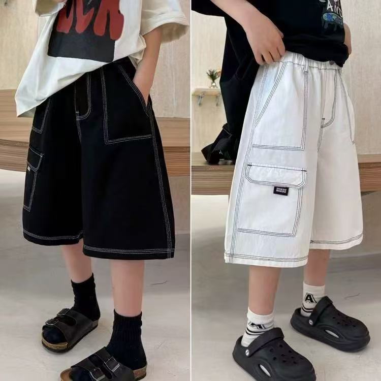 【多米专属】哈比熊-超酷明线工装七分裤5630