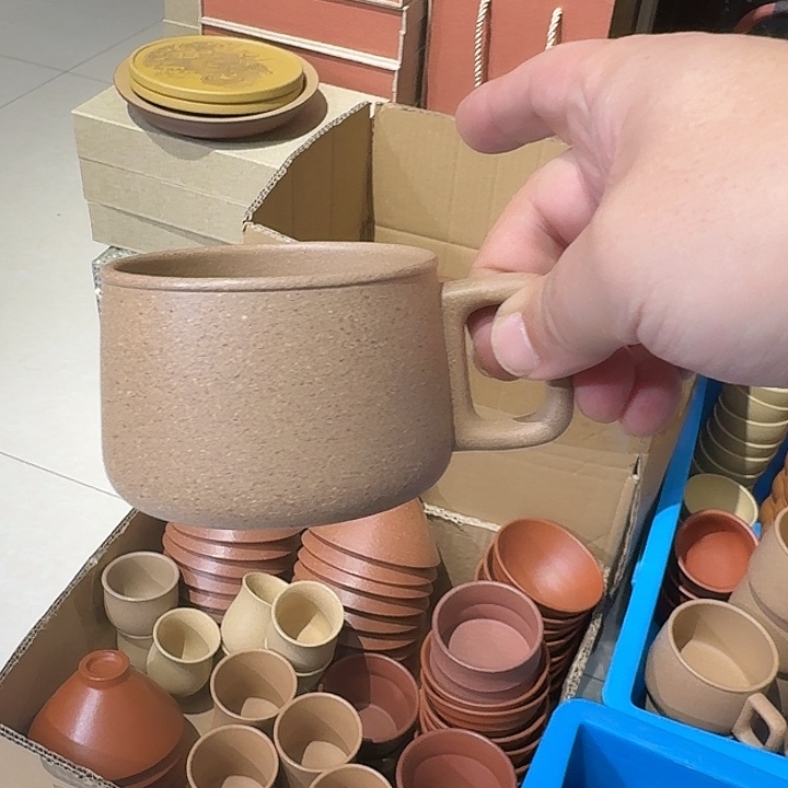 紫砂茶壶段泥杯子