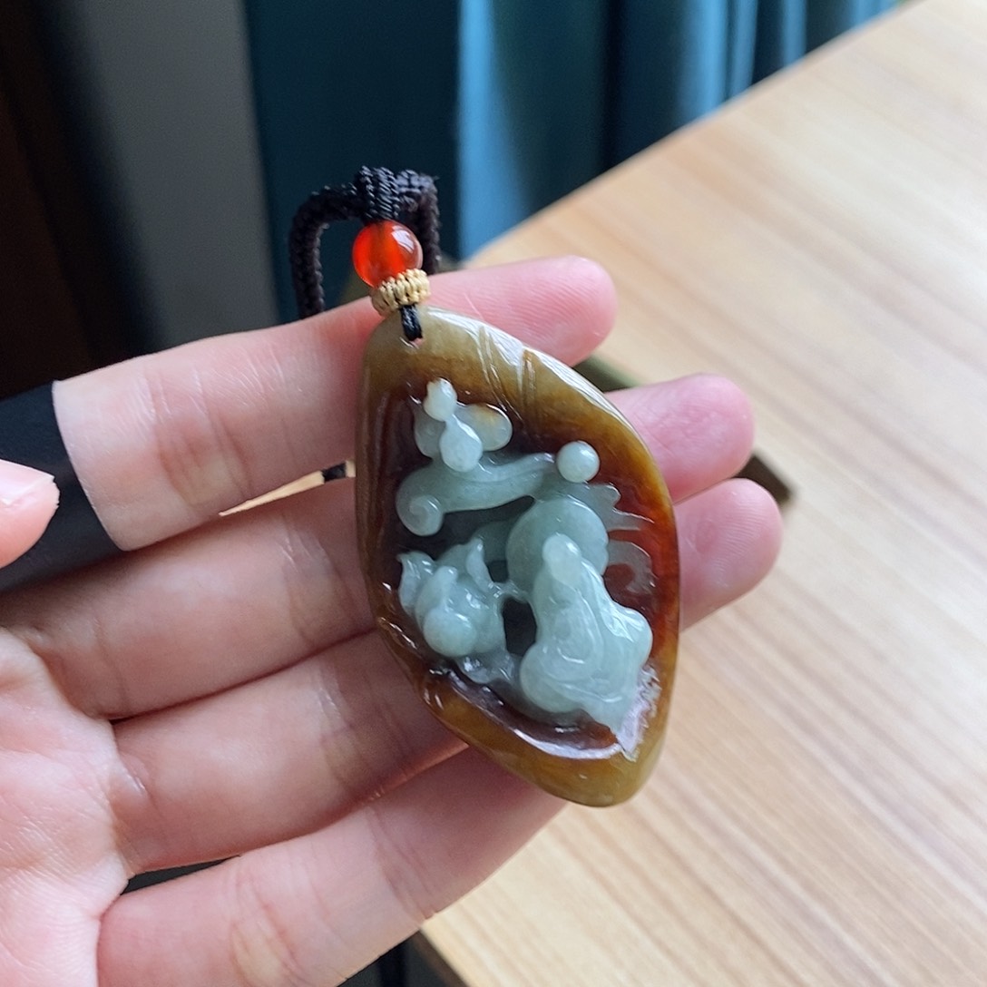 【闪购商品】颈饰未镶嵌翡翠^****天然缅甸A货翡翠