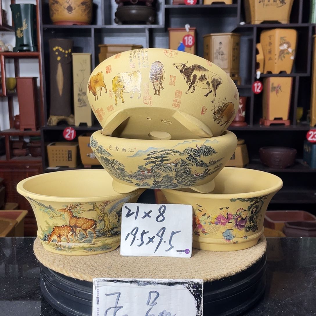 紫砂D-婉秋紫砂花盆