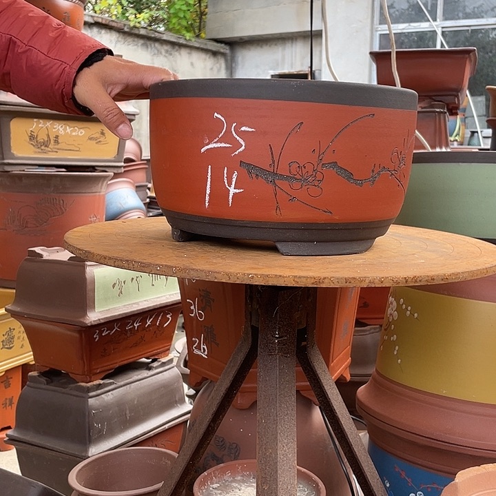 25红球盆花盆紫砂花盆紫砂