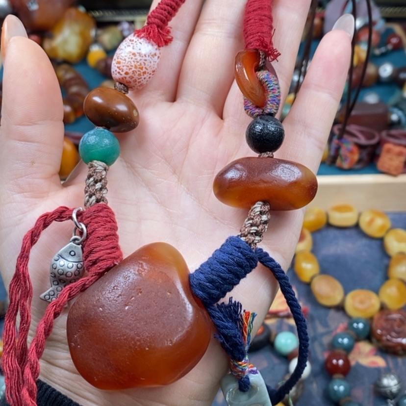 【闪购商品】蜜蜡颈饰未镶嵌项链