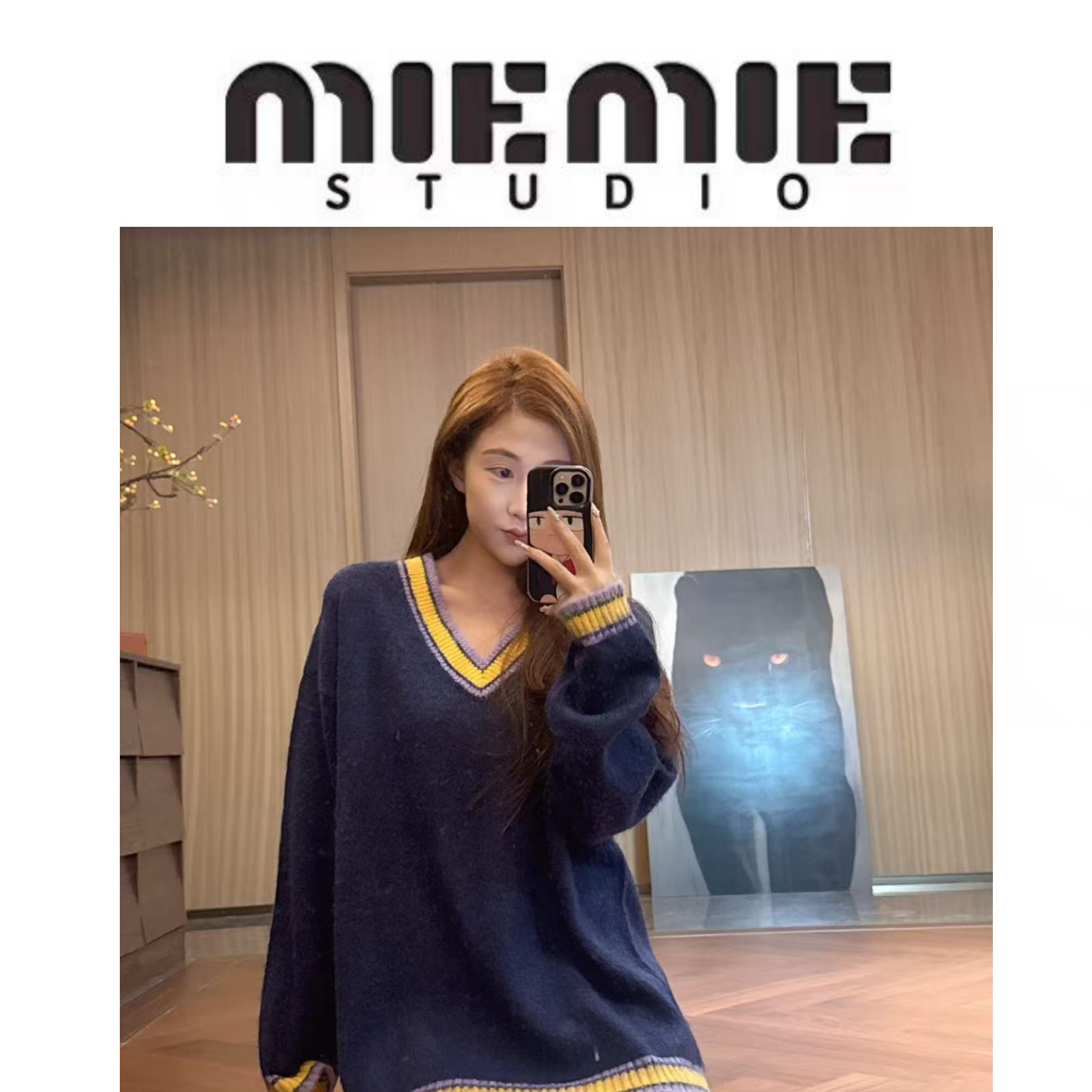 【深蓝】好好看的配色的毛衣