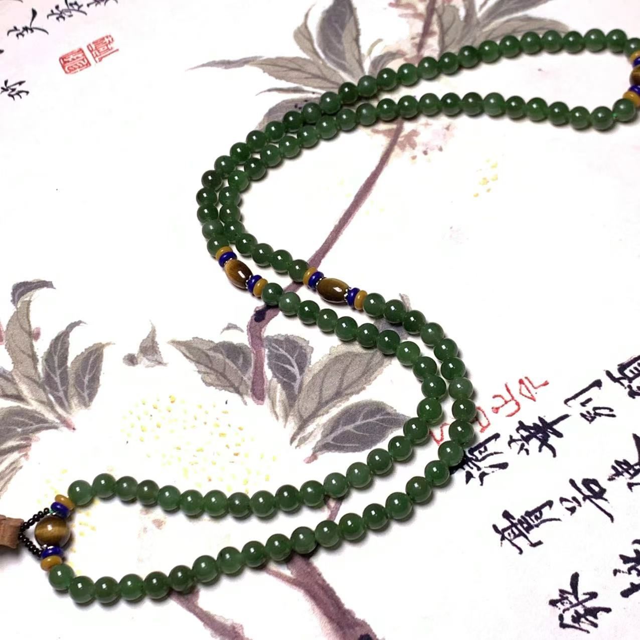 F423海川拍卖和田玉手串