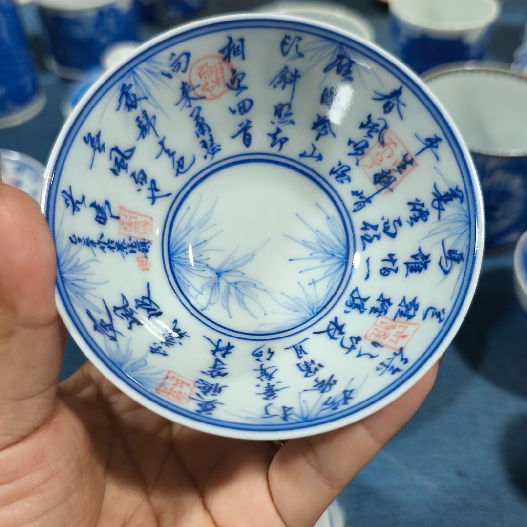 流***蝶杯景德镇陶瓷工作室