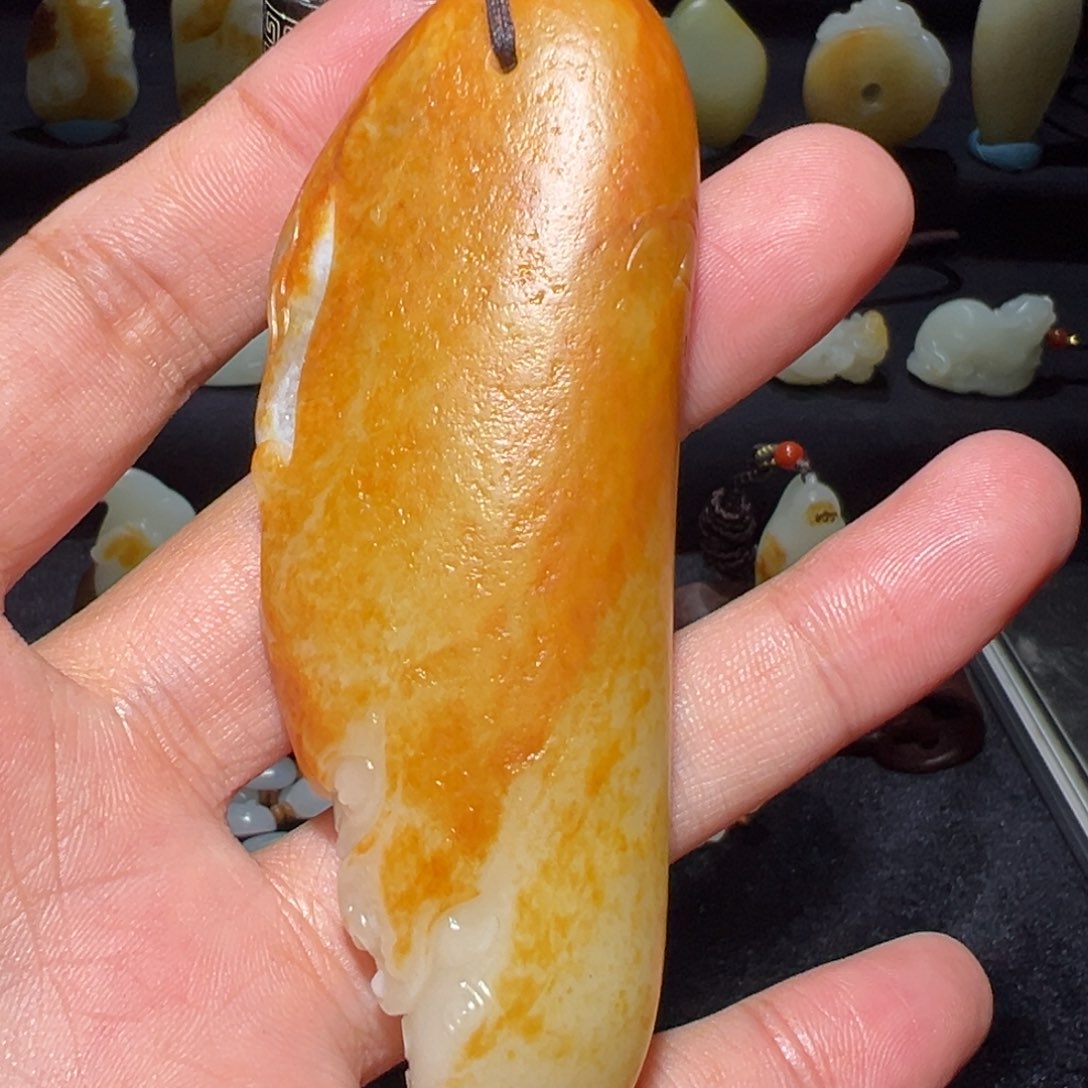 和田玉把件未镶嵌天**飞