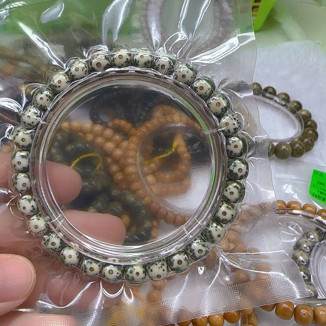 星月菩提手串121殿堂卡姿兰青花星月87单圈