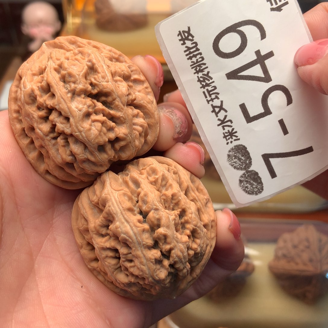 文玩核桃把件40粗筋