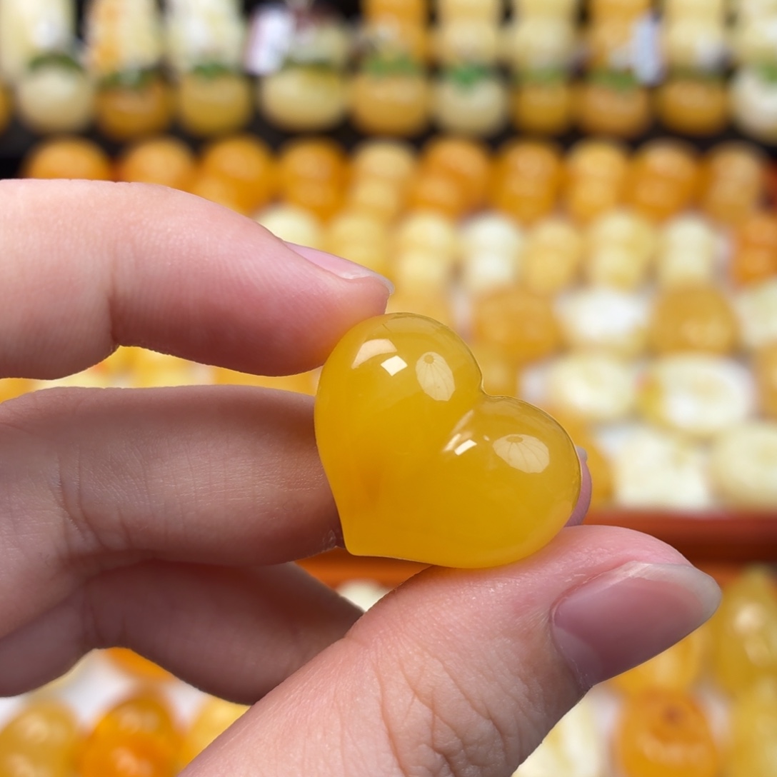 蜜蜡未镶嵌毛衣链蜜蜡