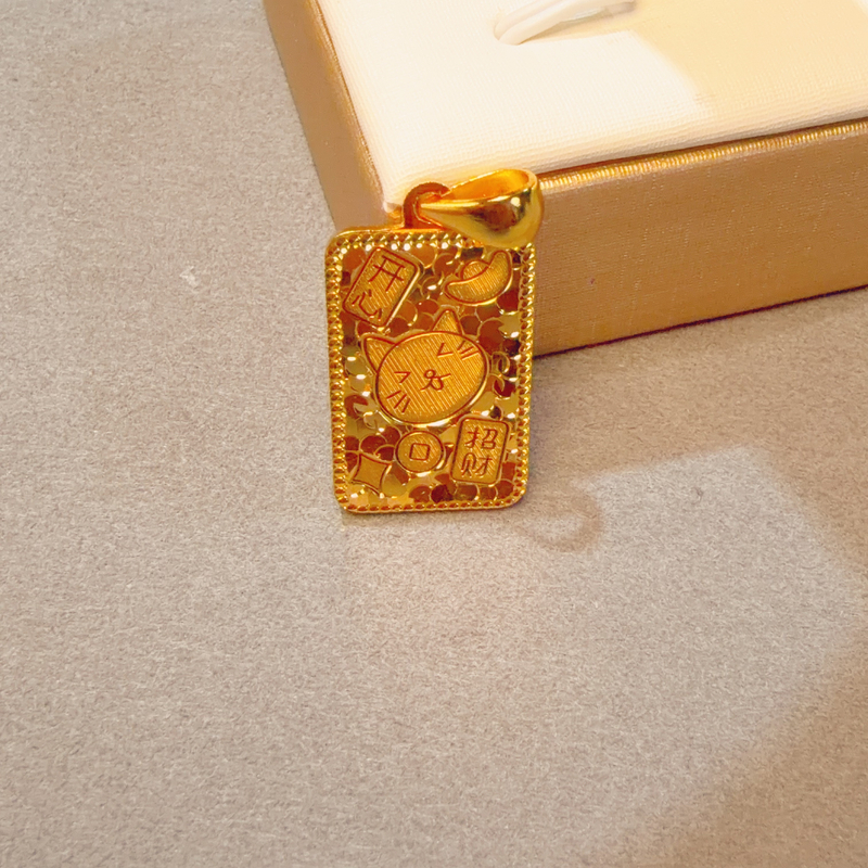 吊坠 吊坠 JD10D141古法吉言小猫吊坠多样性发货