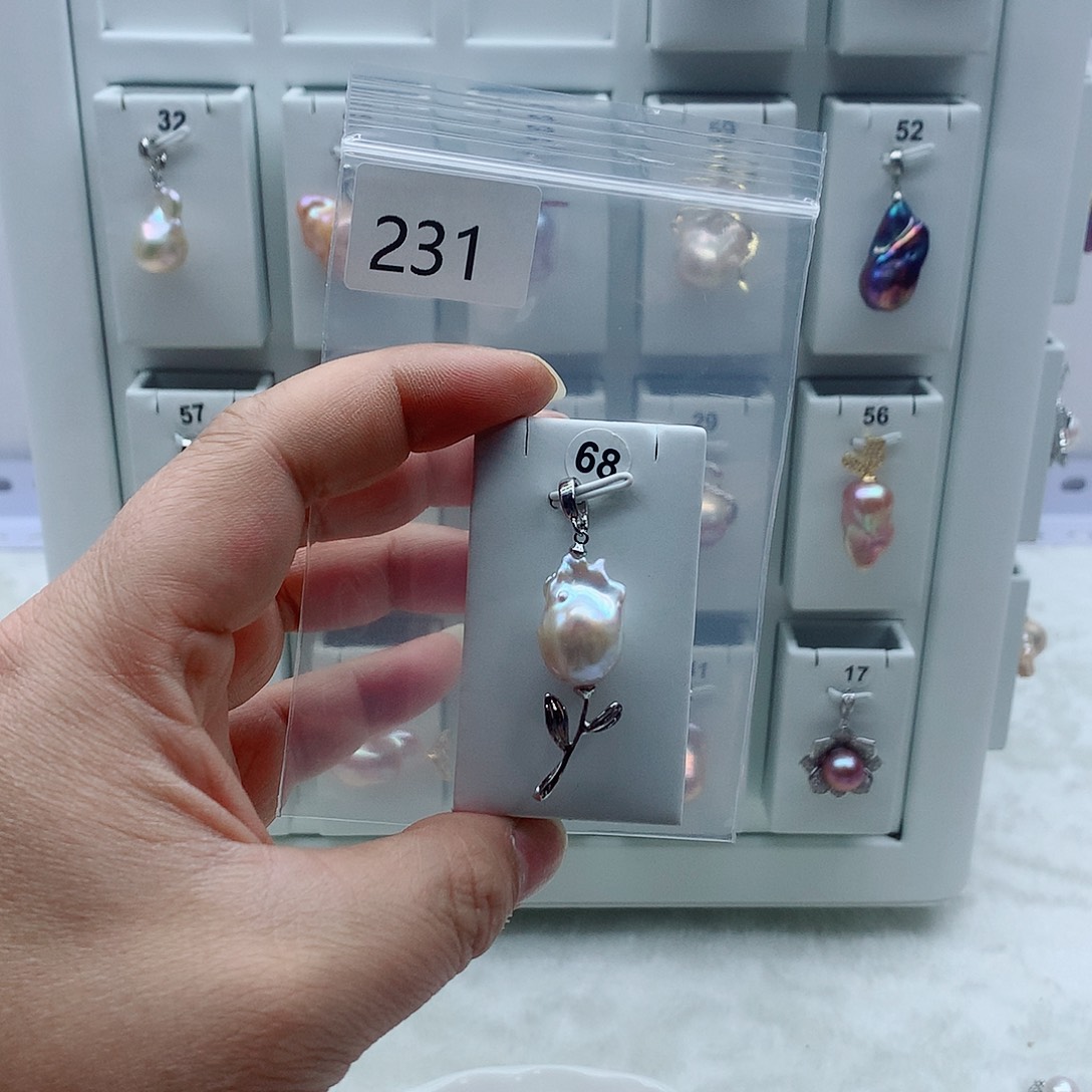 吊坠(不含链)合金淡水珍珠