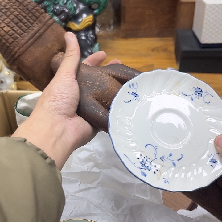 瓷片瓷器摆件工艺品摆件 