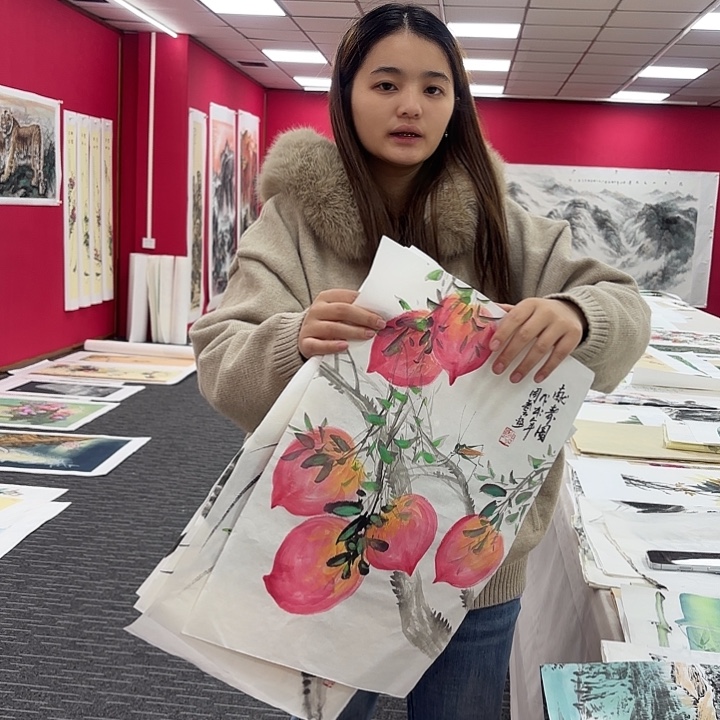 国画花鸟图画作品