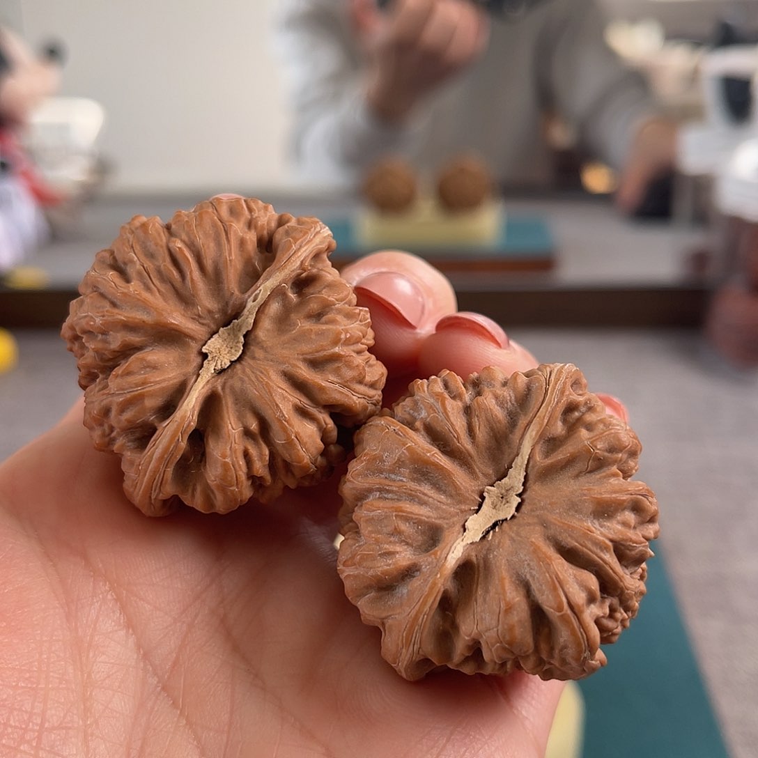 吊坠文玩核桃41三角庄型平谷凹底