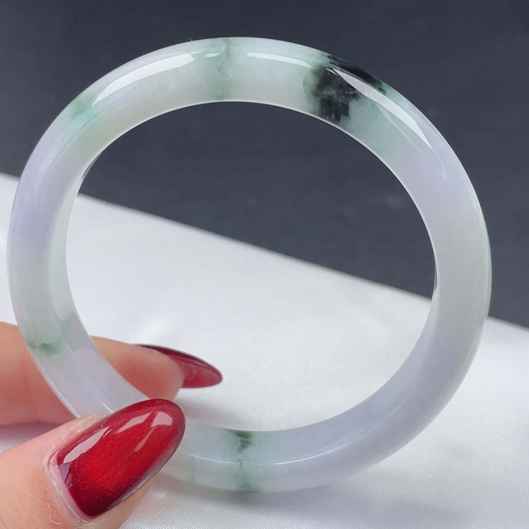 翡翠未镶嵌手镯54圈口