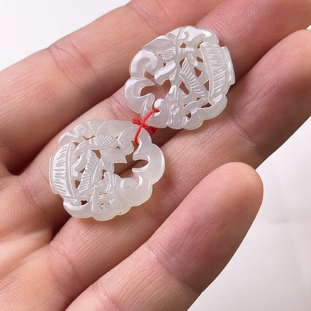 和田玉（糖玉）颈饰未镶嵌