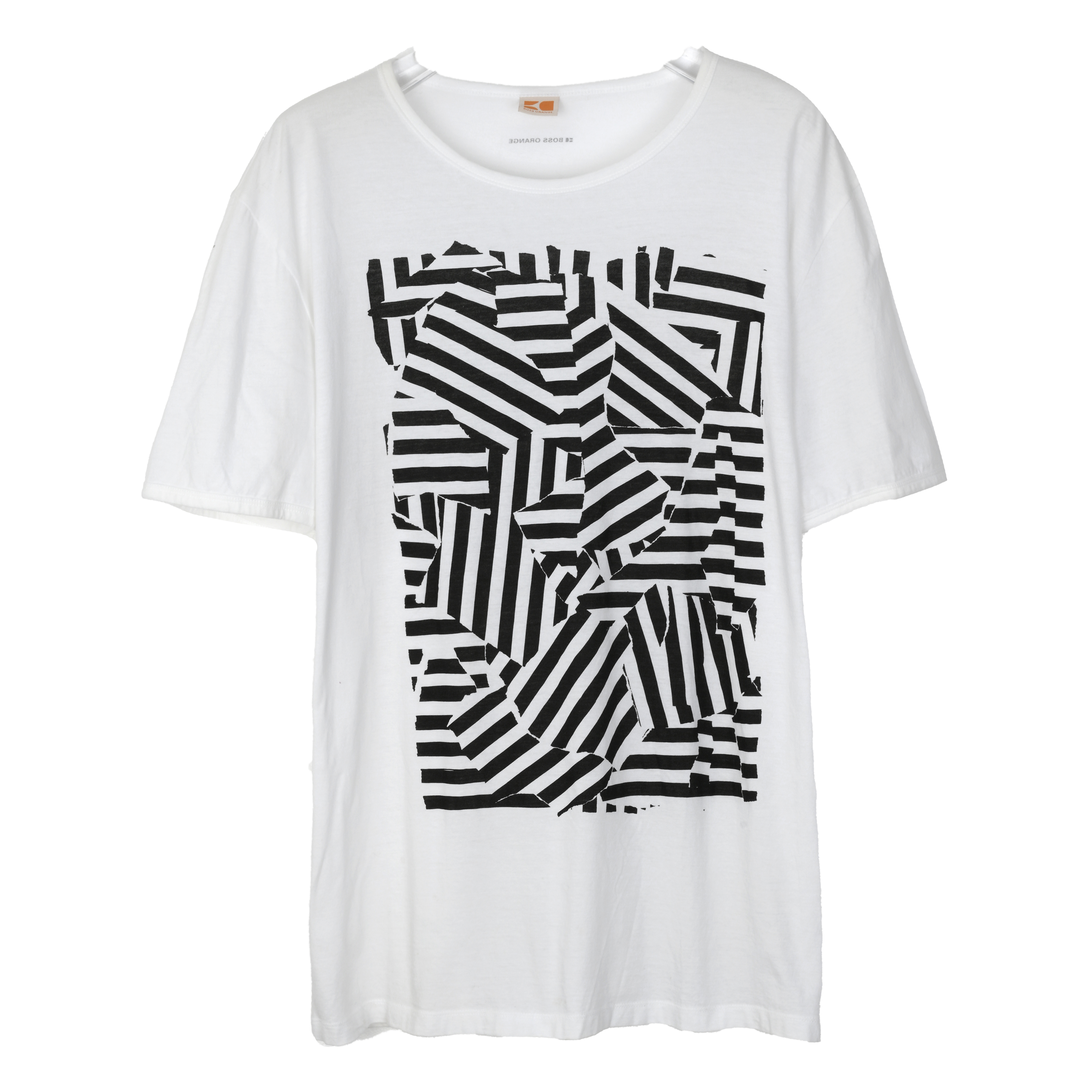 HugoBoss/雨果博斯简约百搭男士白色棉质短袖T恤 BO20240802