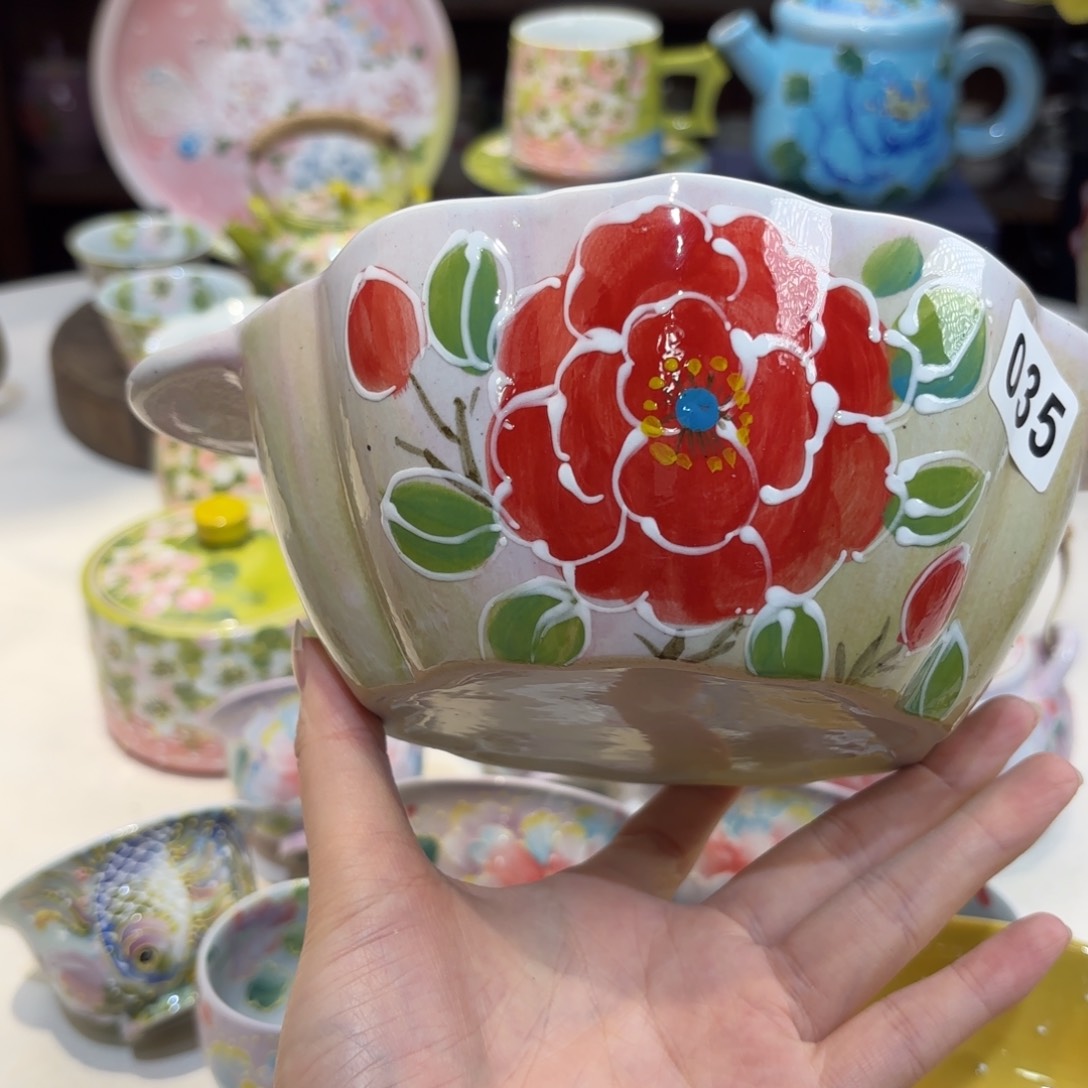 景德镇手绘高温釉下彩陶瓷茶具