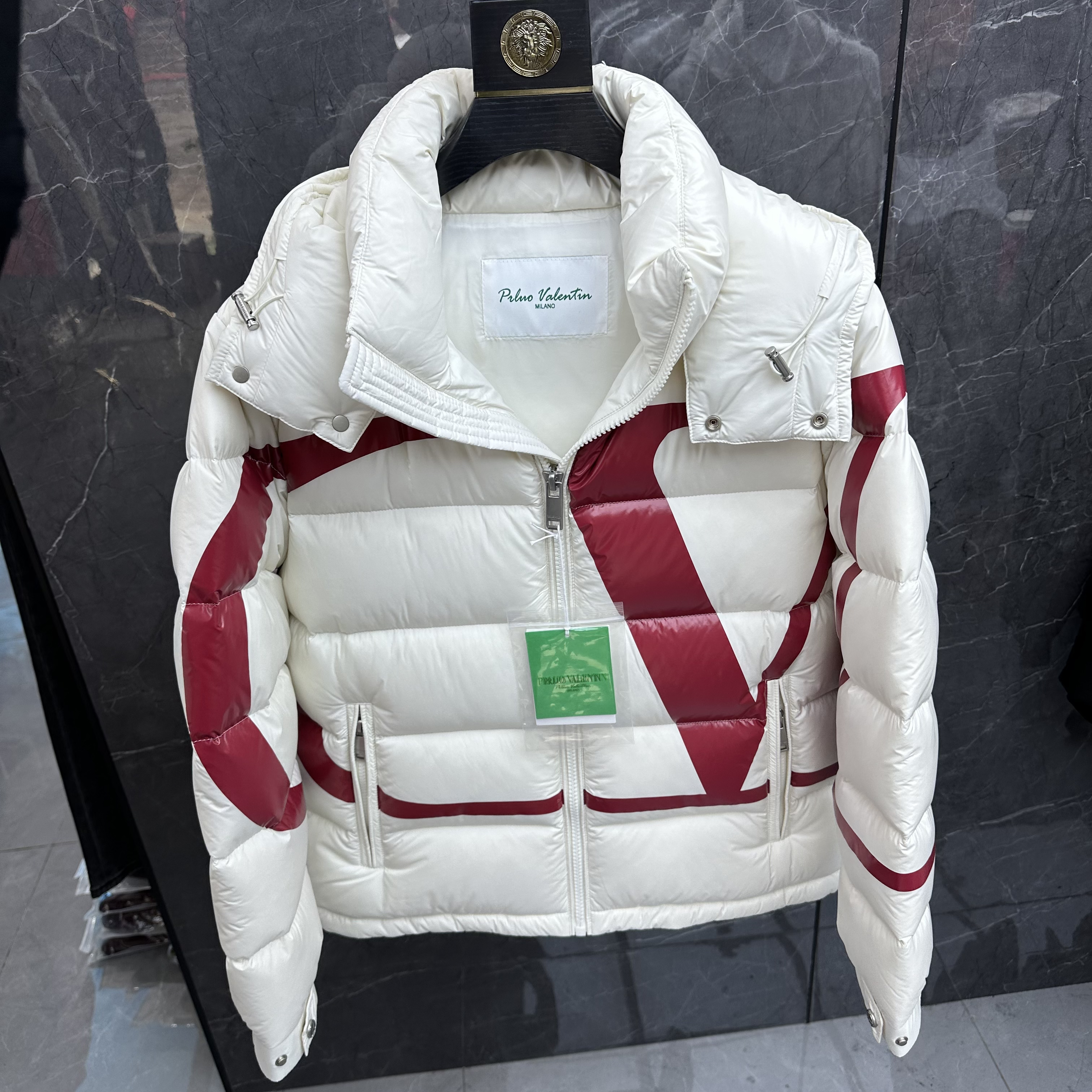 PRLUO VALENTIN25秋冬新款轻奢男士连帽轻羽绒服