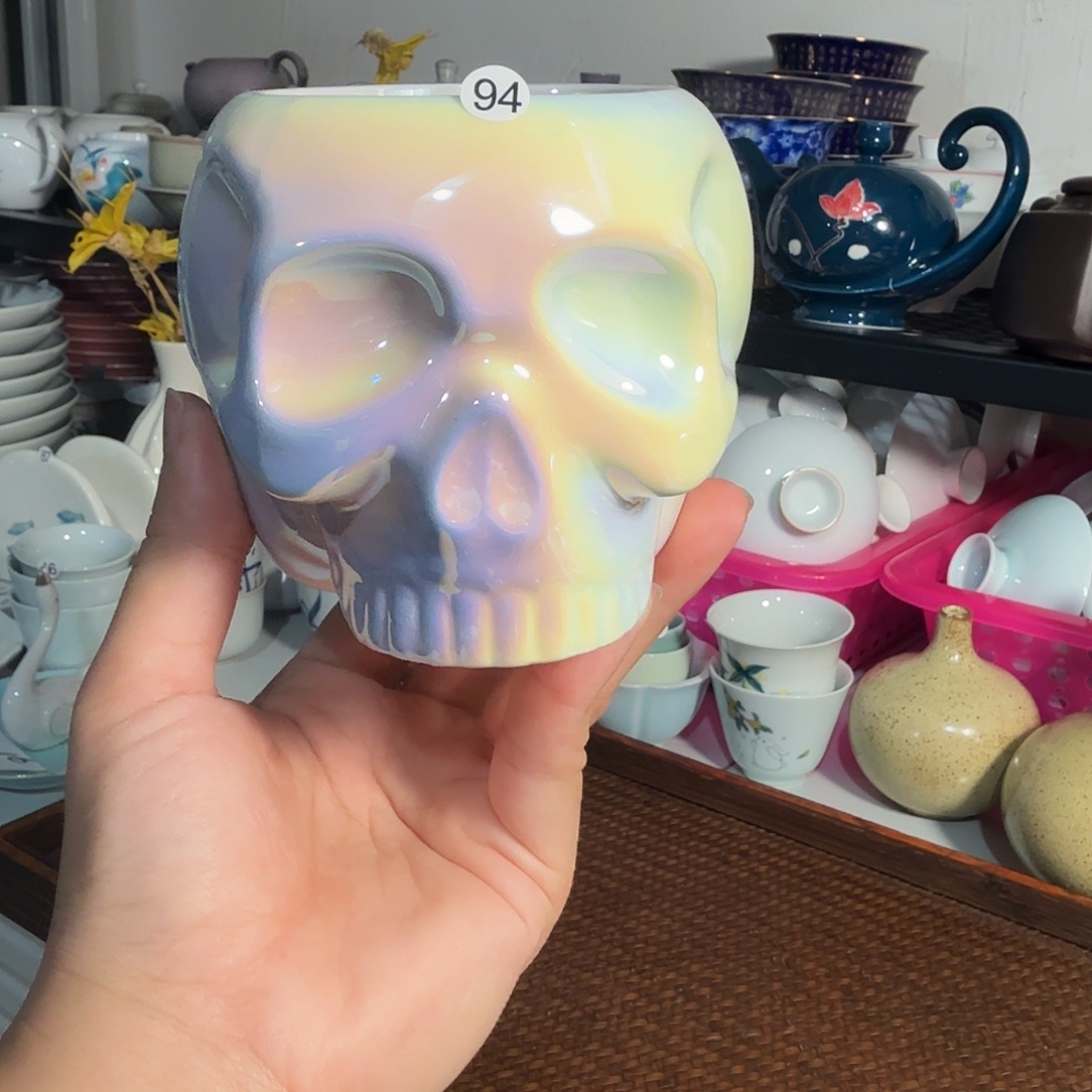 微瑕工厂福利骷髅头水杯94