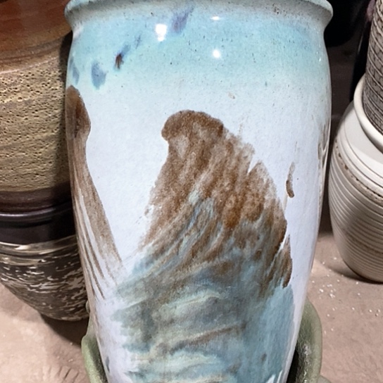 紫砂花盆口20高度31灰尘瑕疵