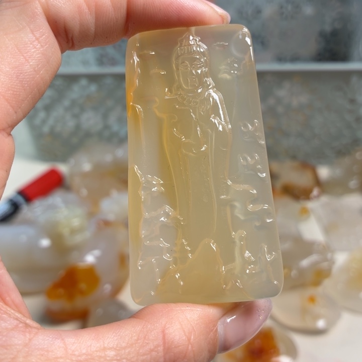 玛瑙/玉髓未镶嵌吊坠(不含链)
