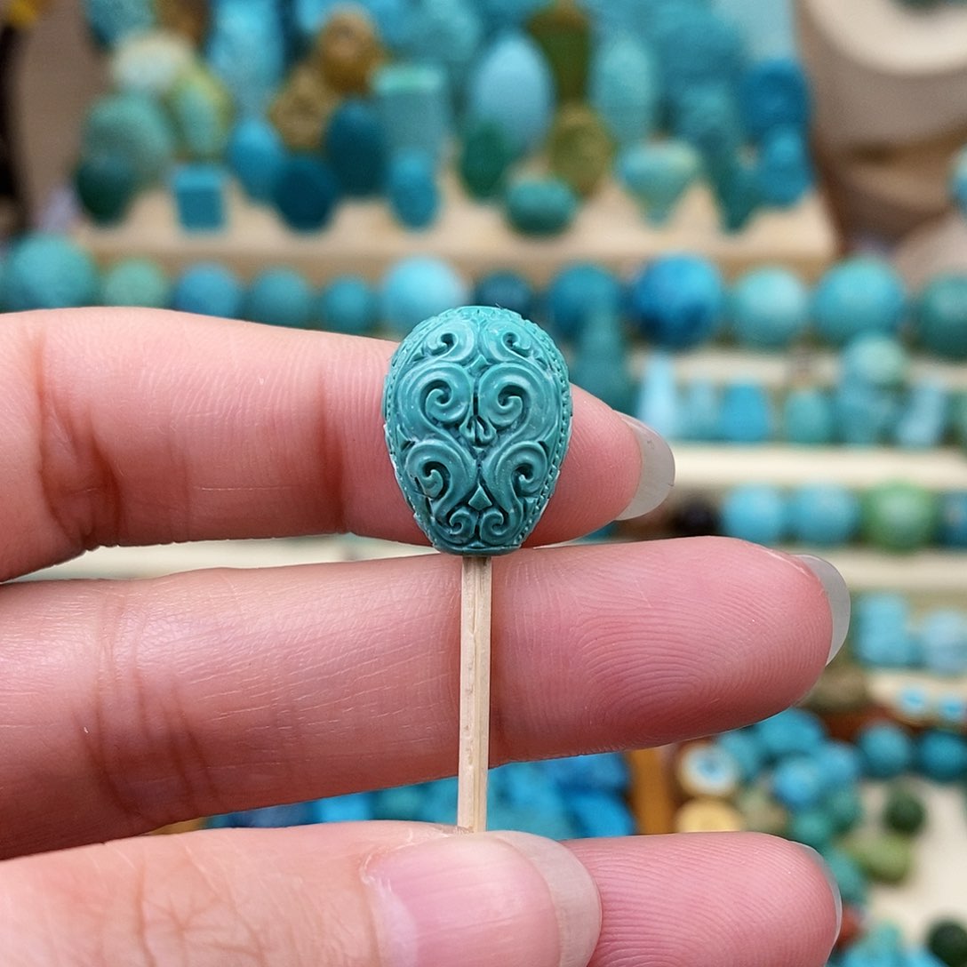 绿松石珠宝奇石未镶嵌