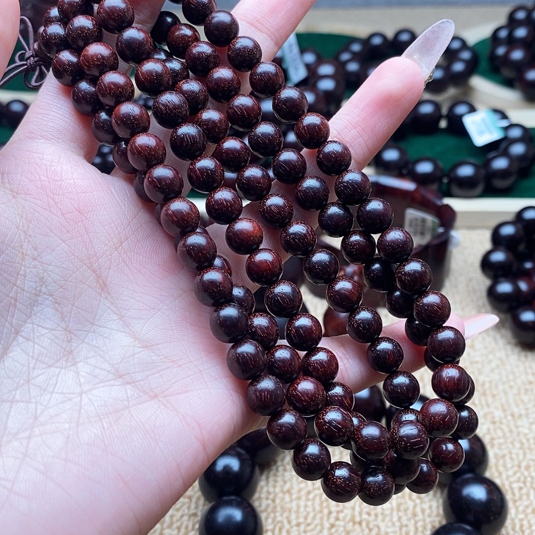 檀香紫檀（小叶紫檀）手串/手链0.8