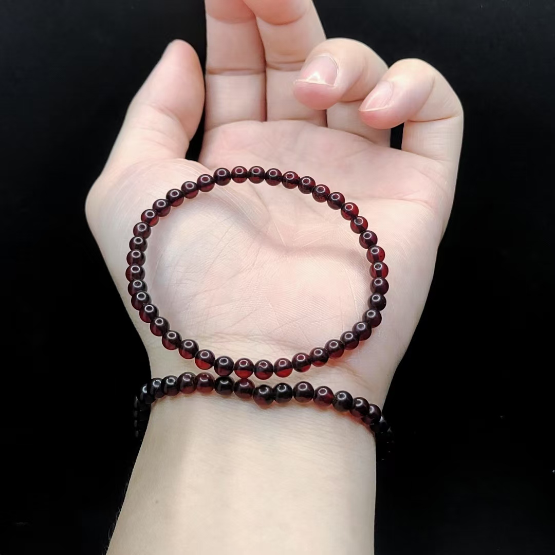 【康康严选】血珀琥珀单圈手串MS7【多样性发其一】约4mm+
