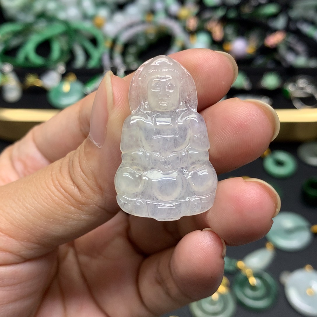 吊坠(不含链)未镶嵌翡翠有纹裂