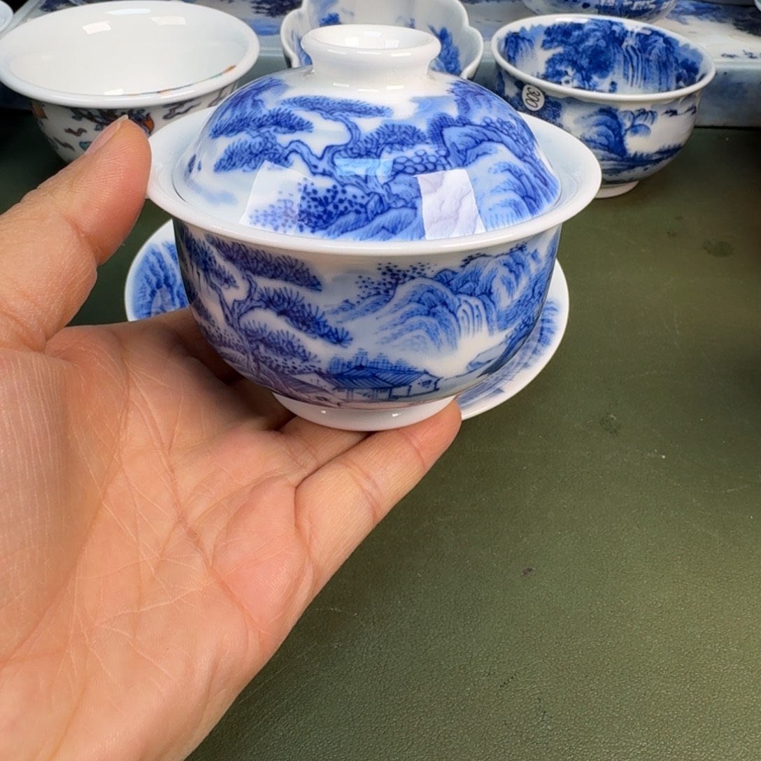 瓷景德镇纯手绘茶具圆圆290