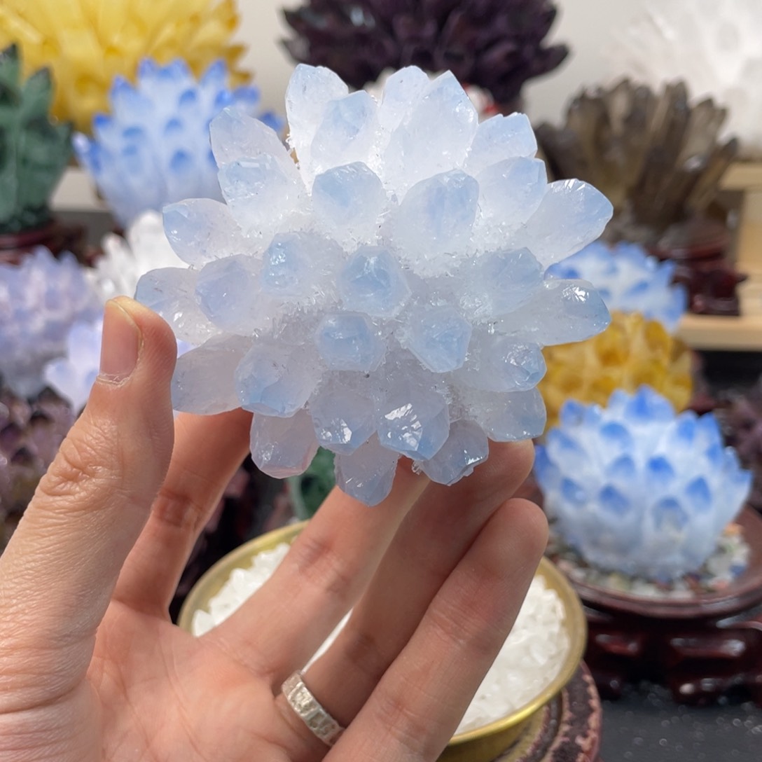 石材L****拉天然粉水晶118