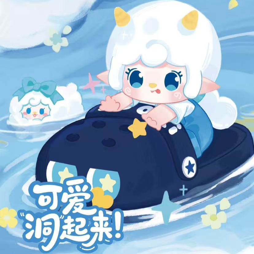 摇摇乐可乐笔等氧氧Yooki洞洞鞋盲盒可爱洞起来潮玩摆件