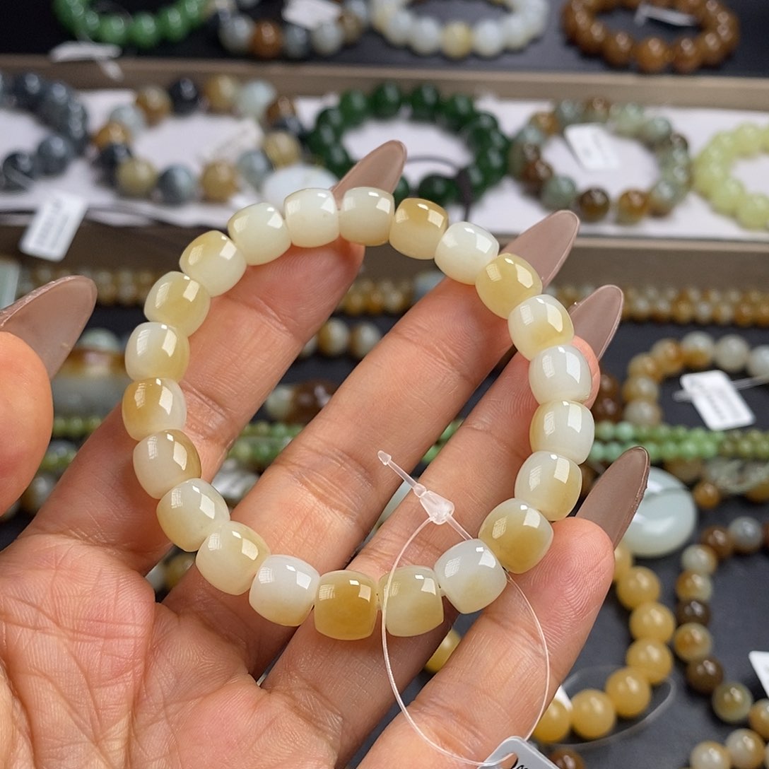 和田玉手串未镶嵌