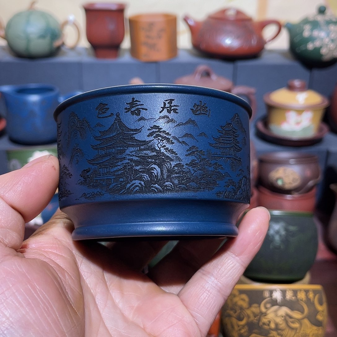 原矿紫砂手工主人杯