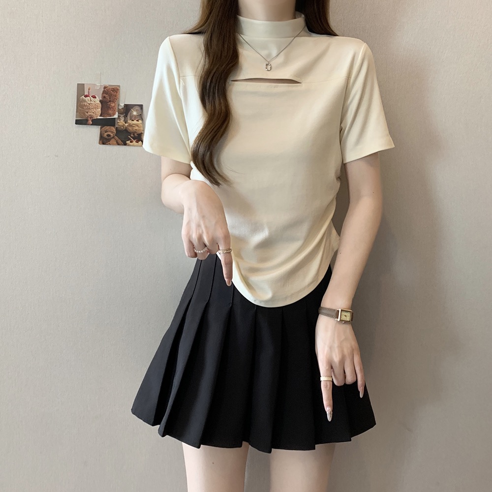 【四季大码】春款短袖领口小心机款