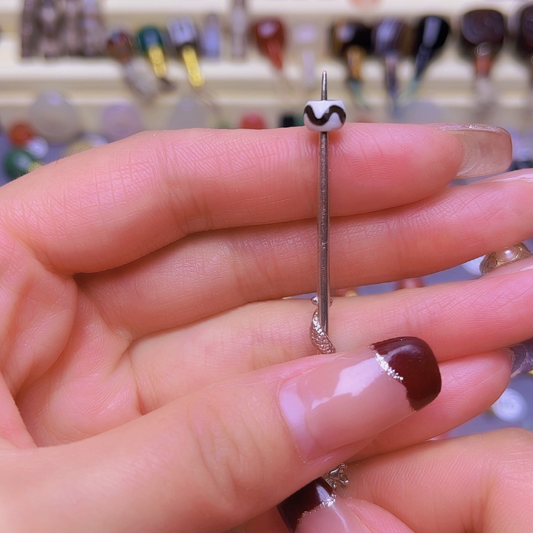 玛瑙/玉髓隔珠卡6未镶嵌