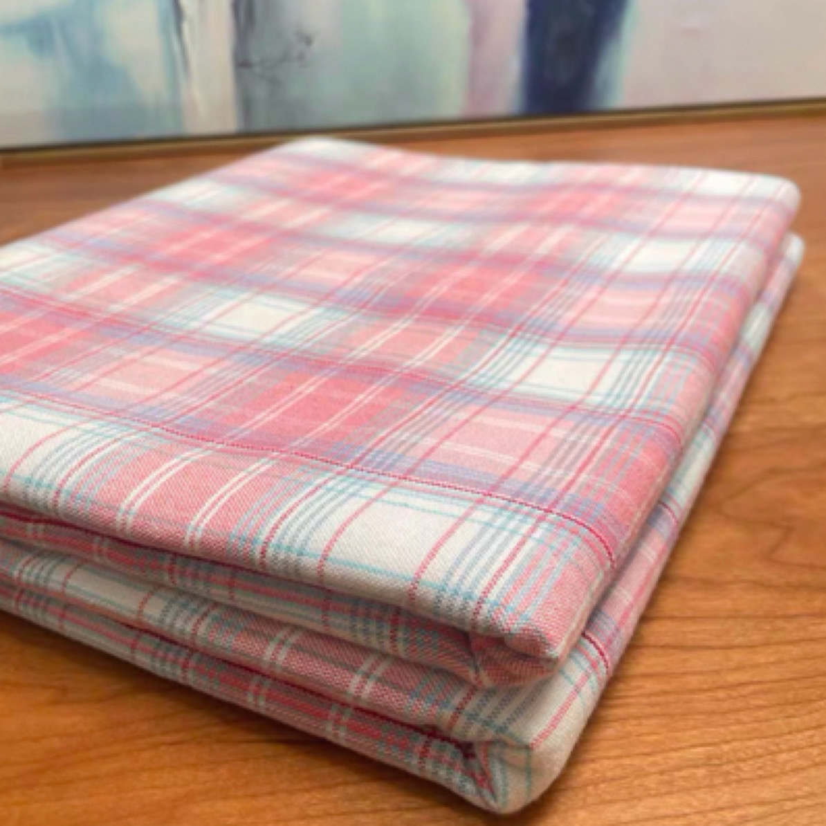 21织双股合股山东老粗布薄布床单款多尺寸可选择