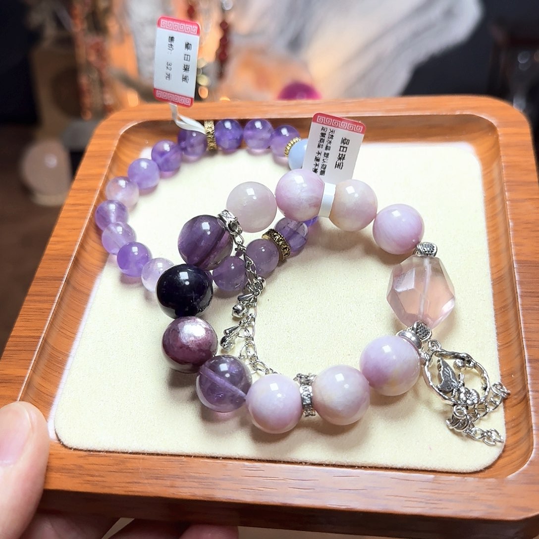 水晶手链合金天然水晶漏价