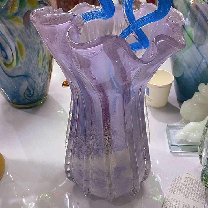 琉璃花瓶高32直径15