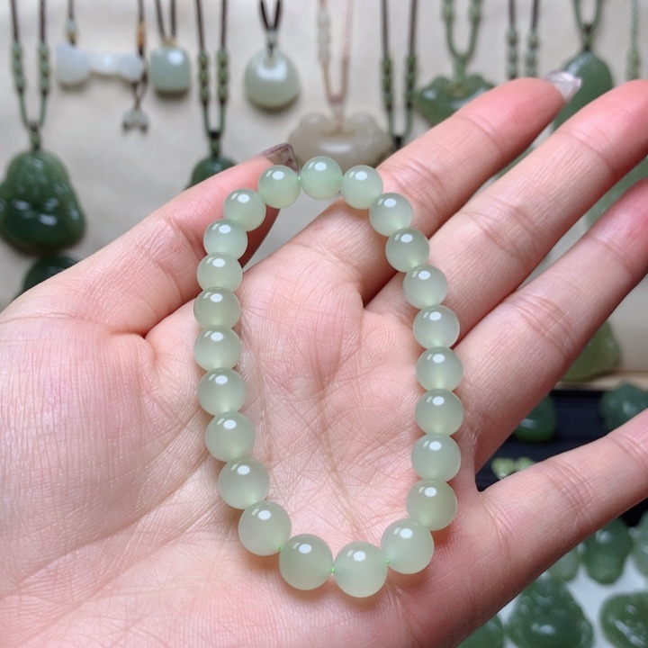 和田玉手串未镶嵌