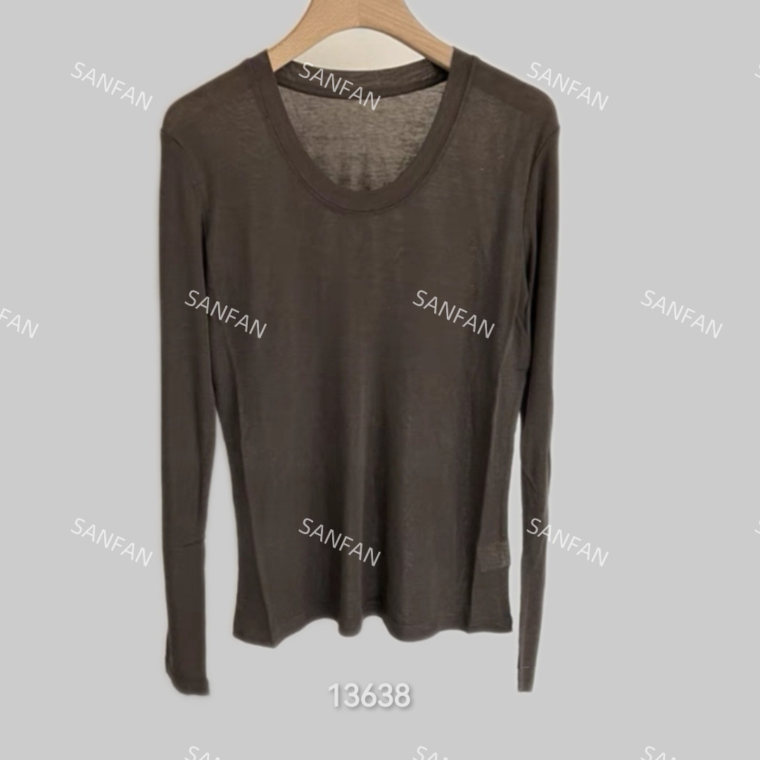 13638（部分无水洗唛，介意慎拍）SANFAN新款圆领净版长袖防晒