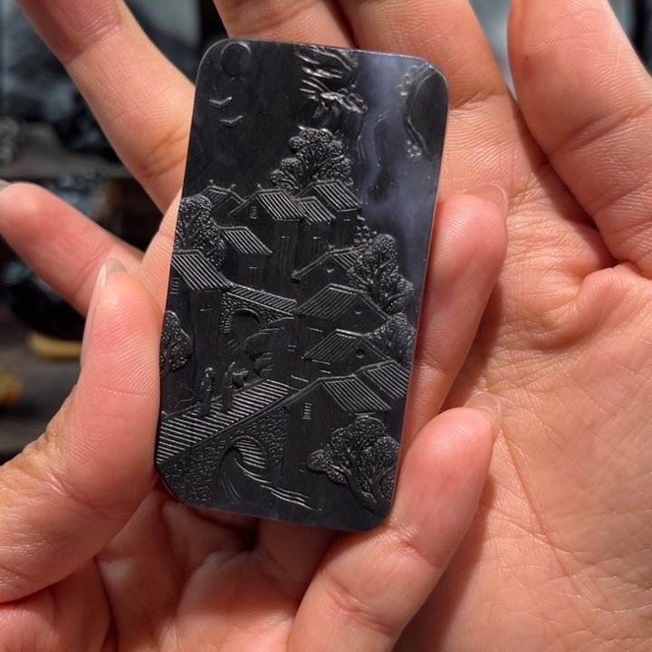 和田玉未镶嵌吊坠(不含链)