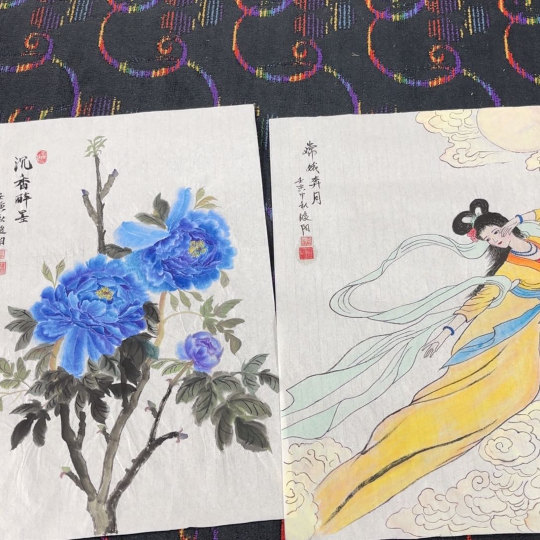 国画暖阳老师四尺三开婉